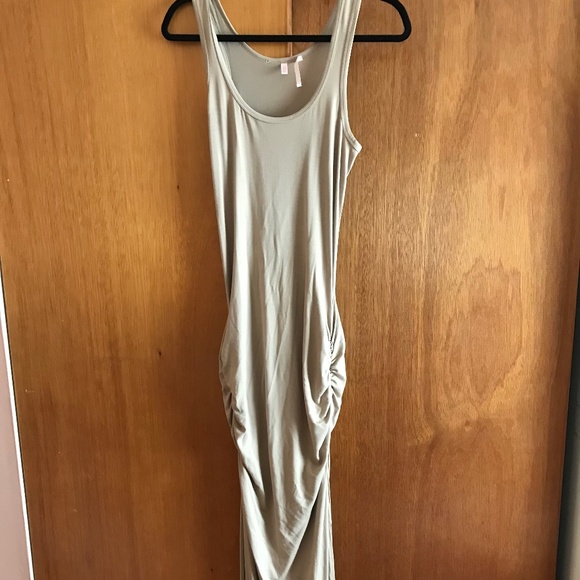 Victoria’s secret maxi dress tan ruched s/p - Picture 4 of 4